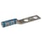 Zoro Select Two-Hole Compression Lug, 6 AWG Max, 1/4 in Stud, Long Barrel, Copper, Blue 24C377 - alternate 1