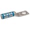 Zoro Select One-Hole Compression Lug, 6 AWG Max, 1/4 in Stud, Long Barrel, Copper, Blue 24C319 - alternate 1