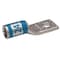 Zoro Select One-Hole Compression Lug, 6 AWG Max, #10 Stud, Short Barrel, Copper, Blue 24C338 - alternate 1
