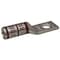 Zoro Select One-Hole Compression Lug, 2 AWG Max, 3/8 in Stud, Long Barrel, Copper, Brown 24C995 - alternate 1