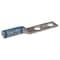Zoro Select Two-Hole Compression Lug, 6 AWG Max, #10 Stud, Long Barrel, Copper, Blue 24D022 - alternate 1
