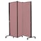 Screenflex Portable Room Divider, 5Ft 9In W, Rose HKDL603-DM - alternate 1