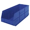 Quantum Storage Systems Shelf Storage Bin, Polypropylene, Blue, 7 in H, 8 1/4 in W, 20 1/2 in L SSB483BL - alternate 1