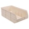 Quantum Storage Systems Shelf Storage Bin, Polypropylene, Ivory, 7 in H, 11 in W, 20 1/2 in L SSB485IV - alternate 1