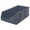 Quantum Storage Systems Shelf Storage Bin, Polypropylene, Gray, 7 in H, 8 1/4 in W, 20 1/2 in L SSB483GY - alternate 2