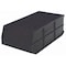 Quantum Storage Systems Shelf Storage Bin, Polypropylene, Black, 7 in H, 8 1/4 in W, 20 1/2 in L SSB483BK - alternate 2