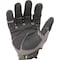 Ironclad Performance Wear Heavy Utility(TM) Mechanics Gloves, Synthetic Leather Palm, Nylon Back, L, Black HUG-04-L - alternate 3