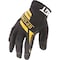 Ironclad Performance Wear Workcrew(R) Mechanics Gloves, Synthetic Leather Palm, Nylon Back, L, Black/Yellow WCG-04-L - alternate 1