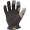 Ironclad Performance Wear Workforce Mechanics Gloves, Synthetic Leather Palm, Nylon Back, M, Black WFG-03-M - alternate 2
