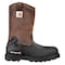 Carhartt Men's Wellington Boot, 9 M, Steel Toe, 10 in H, Black/Brown, CMP1259 CMP1259 9 M - alternate 1
