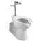 American Standard Toilet Manual Flush Valve, 1.28 gpf gpf, 1 in Inlet, Non-Hold Open Oscillating 6047122.002 - alternate 2