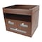 Victor Tidy Tower, Brown, Brown, 12.3" W, 10.8" H, 10.8" D B5500 - alternate 1