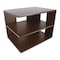 Victor Corner Shelf, Brown, Brown, Wood, Rubber, 13.2 in W, 9.8 in H, 9.7 in D B1120 - alternate 1