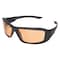 Edge Eyewear Hamel  Vapor Shield, Safety Glasses, Anti-Fog & Anti-Scratch, Amber Lens, Black Frame, Full-Frame XH610-TT - alternate 1