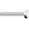 Zoro Select Grade 5, 1/2"-13 Hex Head Cap Screw, Zinc Plated Steel, 1-1/4 in L, 25 PK U01200.050.0125 - alternate 1