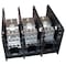 Mersen Power Distribution Block, Open, 3 Pole, 175 A Copper, 1,000 V AC/DC, Screw MPDB67563 - alternate 1