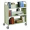 Safco DoubleSided Book Cart, Steel 6 Shelf Cart 5357SA - alternate 1