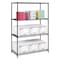 Safco Wire Shelving Unit, 24"D x 48"W x 72"H, 4 Shelves, Black, Finish: Powder Coated 5294BL - alternate 1