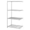 Safco Wire Shelving, 24"D x 36"W x 72"H, 4 Shelves, Gray 5289GR - alternate 1