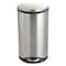 Safco 7-1/2 gal. Stainless Steel, Rigid Plastic Oval Wastebasket, Silver 9902SS - alternate 1
