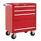 Kennedy Rolling Tool Cabinet, 3 Drawer, Red, 27 in W x 18 in D x 35 in H 273XR - alternate 1