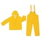 Mcr Safety 3-Piece Rainsuit with Detachable Hood, PVC, 0.35 mil Thick, Detachable, Yellow, M 2003M - alternate 1