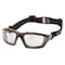 Carhartt Carthage, Safety Glasses, Anti-Fog, Anti-Static & Anti-Scratch, Clear Lens, Black, Tan Frame CHB410DTP - alternate 1