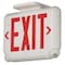 Dual-Lite Exit Sign with Emergency Lights, White, 1 or 2 Face(s), LED, Universal Mount EVCURWD4 - alternate 1