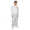 Condor Collared Disposable Coveralls, S, White, polypropylene, zipper 26W758 - alternate 2