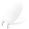 Bemis Toilet Seat With Cover, Plastic, Elongated, White 7600T 000 - alternate 1