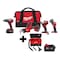 Milwaukee Tool M18 2-Gallon Wet/Dry Vacuum + M18 Cordless LITHIUM-ION 4-Tool Combo Kit + M18 XC5.0 Battery 2695-24, 0880-20, 48-11-1850 - alternate 1