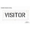Rae Pavement Stencil, Message, Visitors, 6 in Character Height, Highway Gothic Font, Polyethylene STL-116-70634 - alternate 2