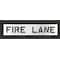 Rae Pavement Stencil, Message, Fire Lane, 8 in Character Height, Highway Gothic Font, Polyethylene STL-116-70831 - alternate 1