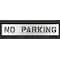 Rae Pavement Stencil, Message, No Parking, 8 in Character Height, Highway Gothic Font, Polyethylene STL-116-70832 - alternate 1