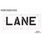 Rae Pavement Stencil, Message, Lane, 10 in Character Height, Highway Gothic Font, Polyethylene, Clear STL-116-71002 - alternate 2