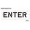Rae Pavement Stencil, Message, Enter, 10 in Character Height, Highway Gothic Font, Polyethylene, Clear STL-116-71004 - alternate 2