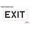 Rae Pavement Stencil, Message, Exit, 10 in Character Height, Highway Gothic Font, Polyethylene, Clear STL-116-71005 - alternate 2