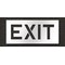 Rae Pavement Stencil, Message, Exit, 10 in Character Height, Highway Gothic Font, Polyethylene, Clear STL-116-71005 - alternate 1