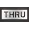 Rae Pavement Stencil, Message, Thru, 10 in Character Height, Highway Gothic Font, Polyethylene, Clear STL-116-71008 - alternate 1