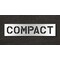 Rae Pavement Stencil, Message, Compact, 10 in Character Height, Highway Gothic Font, Polyethylene STL-116-71011 - alternate 1