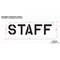 Rae Pavement Stencil, Message, Staff, 10 in Character Height, Highway Gothic Font, Polyethylene, Clear STL-116-71013 - alternate 2