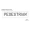 Rae Pavement Stencil, Message, Pedestrian, 6 in Character Height, Highway Gothic Font, Polyethylene STL-116-70625 - alternate 2