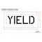 Rae Pavement Stencil, Message, Yield, 6 in Character Height, Highway Gothic Font, Polyethylene, Clear STL-116-70626 - alternate 2