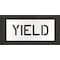 Rae Pavement Stencil, Message, Yield, 6 in Character Height, Highway Gothic Font, Polyethylene, Clear STL-116-70626 - alternate 1