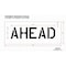 Rae Pavement Stencil, Message, Ahead, 6 in Character Height, Highway Gothic Font, Polyethylene, Clear STL-116-70628 - alternate 2