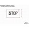 Rae Pavement Stencil, Message, Stop, 4 in Character Height, Highway Gothic Font, Polyethylene, Clear STL-116-70403 - alternate 2