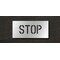 Rae Pavement Stencil, Message, Stop, 4 in Character Height, Highway Gothic Font, Polyethylene, Clear STL-116-70403 - alternate 1