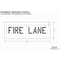 Rae Pavement Stencil, Message, Fire Lane, 4 in Character Height, Highway Gothic Font, Polyethylene STL-116-70431 - alternate 2