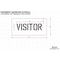 Rae Pavement Stencil, Message, Visitors, 4 in Character Height, Highway Gothic Font, Polyethylene STL-116-70434 - alternate 2