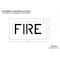 Rae Pavement Stencil, Message, Fire, 6 in Character Height, Highway Gothic Font, Polyethylene, Clear STL-116-70601 - alternate 2